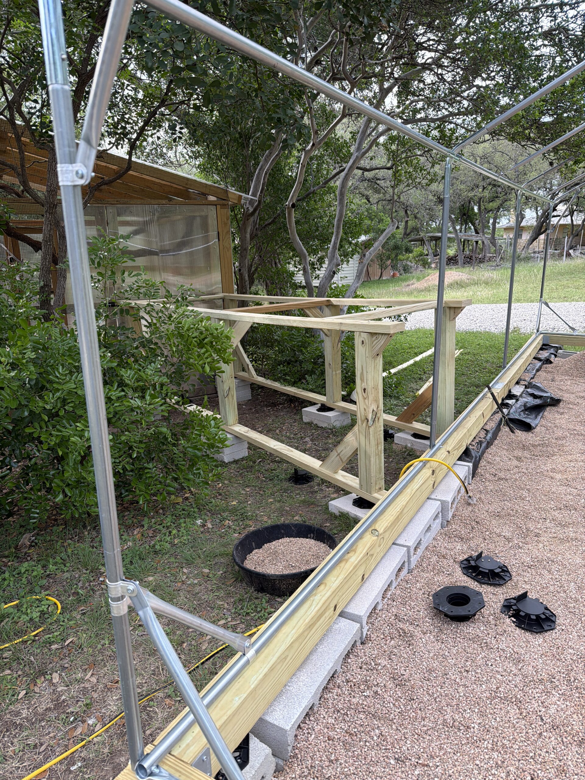 Breezeway build in progress